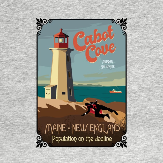 Cabot Cove Lighthouse and crime scene by BOEC Gear